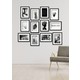 Nt Handmade 12 Parça Siyah Beyaz Desenler Duvar Dekoru Salon Oturma Yatak Odası Ofis Mutfak Için Tablo Seti