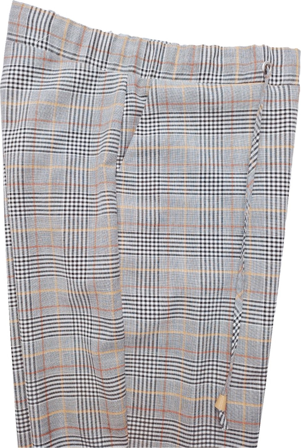 Esswaap Beli Lastikli ve Bağcıklı Pantolon Safran görsel 3