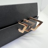 AtelierGinger's Çelik Rose Gold 3'lü V Model Küpe