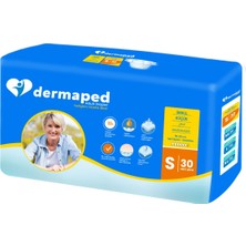 Dermaped Yetişkin Hasta Bezi Bel Bantlı S Beden 30 Adet (Süper Emici)