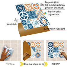 Tink Kendinden Yapışkanlı Kontrast  Desenli Pvc Karo 30x30 cm 4 Adet 0,36 M2