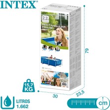 intex Dikdörtgen Yer Üstü Havuz 220x150x60 Cm