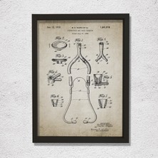 Doğal Çam Çerçeveli Doktor Odası Duvar Tablosu