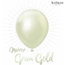 Deniz Party Store Krom Yeşil Altın  ( Green Gold ) Balon  12 Inç 10 Adet