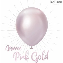 Deniz Party Store Krom Pink Gold (Pembe Altın ) Balon  12 Inç 10 Adet