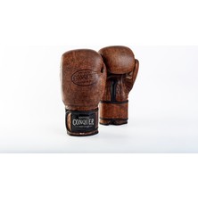 Conquer Vintage Edition Pro Fight Premium Deri Boks Eldiveni