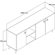 Tanmob Buse Konsol Çam - KSL0302