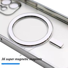 Miscase Apple iPhone 13 Pro Magsafe Uyumlu Parlak Lazer Telefon Kılıfı