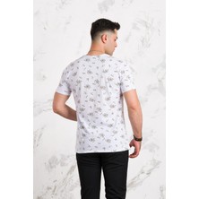 Akçaylar Slimfit Baskılı Pamuklu Erkek Penye T-Shirt