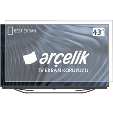 Best Ekran Arçelik A43 B 880 B Tv Ekran Koruyucu - Arçelik 43" Inç Tv Ekran Kırılmaz Koruyucu  A43B880B