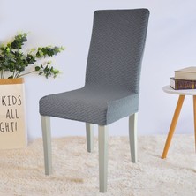 Elgeyar Likrali Kümaş Desenli Sandalye Örtüsü, Lastikli, Esnekli ,kaliteli Sandalye Kılıfı 1 Adet