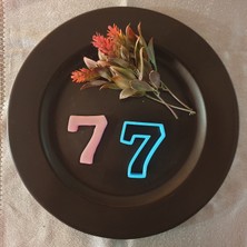 3D Sepetim Yedi 7 Rakam Kurabiye Kalıbı 80 x 64 x 15 mm