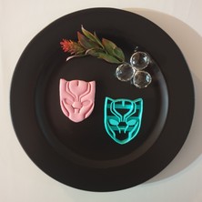 3D Sepetim Cortador Kara Panter  Kurabiye Kalıbı 69 x 85 x 12 mm
