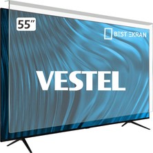 Best Ekran Vestel 55UD9590 Tv Ekran Koruyucu - Vestel 55" Inç 139 cm Ekran Koruyucu Şeffaf Paneli