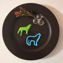 3D Sepetim Uluyan Kurt Kurabiye Kalıbı 76 x 80 x 12 mm