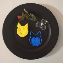 3D Sepetim Kurt Kafası Kurabiye Kalıbı 74 x 89 x 12 mm