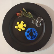 3D Sepetim Kar Tanesi Kurabiye Kalıbı 87 x 80 x 12 mm
