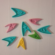 3D Sepetim Star Fleet Set Kurabiye Kalıbı 72 x 110 x 10 mm