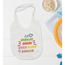 Bk Kids Ilk Babalar Günü Tasarımlı Bebek Mama Önlüğü - Model 1