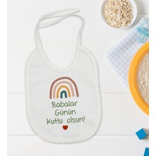 Bk Kids Babalar Günü Tasarımlı Bebek Mama Önlüğü - Model 2