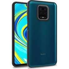 Kvy Xiaomi Redmi Note 9 Pro Renkli Kenarlı Parlak Flora Kılıf + Ekran Koruyucu