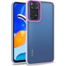 Kvy Xiaomi Redmi Note 11T 5g Renkli Kenarlı Parlak Flora Kılıf + Ekran Koruyucu