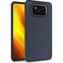 Kvy Xiaomi Poco X3 Pro Renkli Kenarlı Parlak Flora Kılıf + Ekran Koruyucu