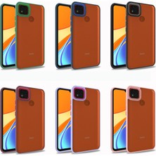 Kvy Xiaomi Redmi 9c Renkli Kenarlı Parlak Flora Kılıf + Ekran Koruyucu