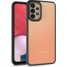 Kvy Samsung Galaxy A53 5g Renkli Kenarlı Parlak Flora Kılıf + Ekran Koruyucu