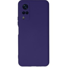Newface Vivo Y53S Kılıf Nano Içi Kadife  Silikon - Mor