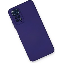 Aqua Aksesuar Xiaomi Redmi Note 11 Kılıf Lansman Içi Kadife Lüx Tasarım Silikon Kapak - Mor