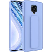 Kvy Xiaomi Redmi Note 9s Standlı Darbe Emici Qstand Kılıf + Ekran Koruyucu