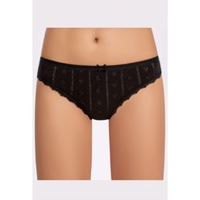 İlke Kadın Jakarlı (Transferli Ribana) Dantelli Bikini 273 - 12 Adet