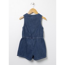 Lee Cooper Desenli Normal Mavi Kız Çocuk Tulum 222 Lcg 144003 Alexıs Denım