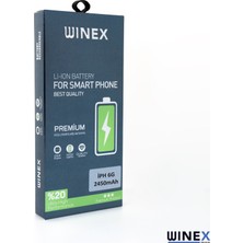 Winex Apple iPhone 6g Uyumlu Güçlendirilmiş Premium Batarya