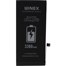 Winex Apple iPhone 8 Plus Uyumlu Güçlendirilmiş Premium Batarya