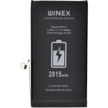 Winex iPhone 12 Uyumlu Güçlendirilmiş Premium Batarya