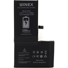 Winex iPhone X Uyumlu Güçlendirilmiş Premium Batarya