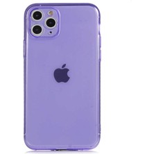 Kılıfmania Apple iPhone 11 Pro Kapak Kamera Korumalı Neon Renkli Silikon Kılıf - Neon Mor