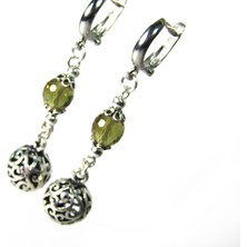 Lilah Gümüş Tr Gümüş Zultanit Taşlı Otantik Kadın Küpesi