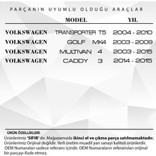 DNC Vw Transporter T5,caravelle Için Kapı Kolu Tutamağı Alt Parçası-Sol