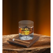 Bk Gift Kişiye Özel Isimli Vip Ahşap Tabaklı Viski Bardağı ve 6’lı Doğal Granit Viski Taşı Sunum Seti - Model 13
