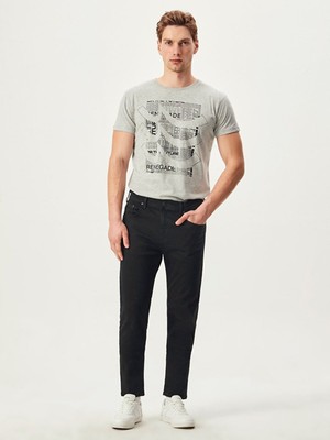 LTB Dıego x Y Erkek Normal Bel Skinny Pantolon Desenli Siyah %97 Pamuk %3 Elastan