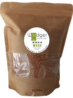 Woodger BBQ & Grill Fümeleme ve Tütsüleme Talaşı - Mangal Barbekü Talaşı - Meşe - 3 Lt