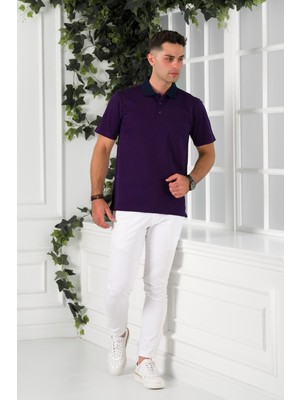 Paul Martin Nehir By Faruk Ülker Polo Yaka Cepli Desenli Merserize Süperfine Cotton Erkek T-Shirt