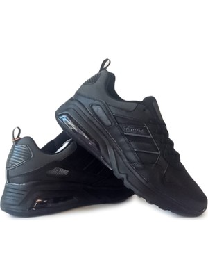 Kinetix Pagol Pu Air Max Full Siyah Erkek Sneaker Spor Ayakkabı V2