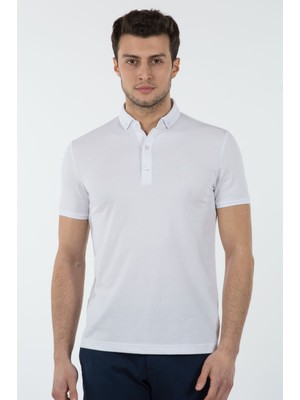 Wemsey Erkek Slim Fit Pike T-Shirt 40812126 Beyaz