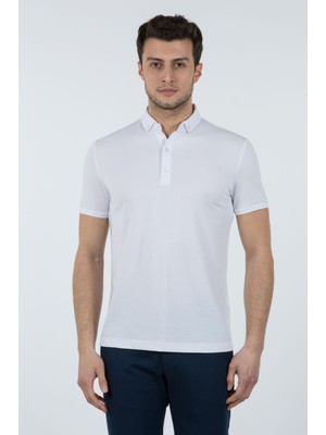 Wemsey Erkek Slim Fit Pike T-Shirt 40812126 Beyaz