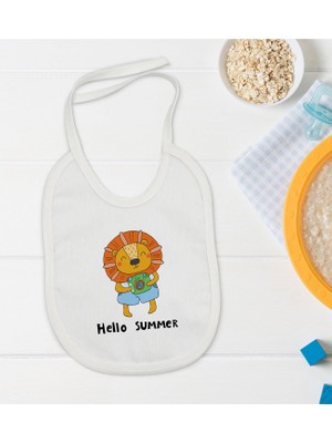 Bk Kids Hello Summer Tasarımlı Bebek Mama Önlüğü - Model 1