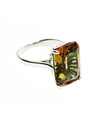 Lilah Gümüş Tr Gümüş Baget Zultanit Kadın Yüzük